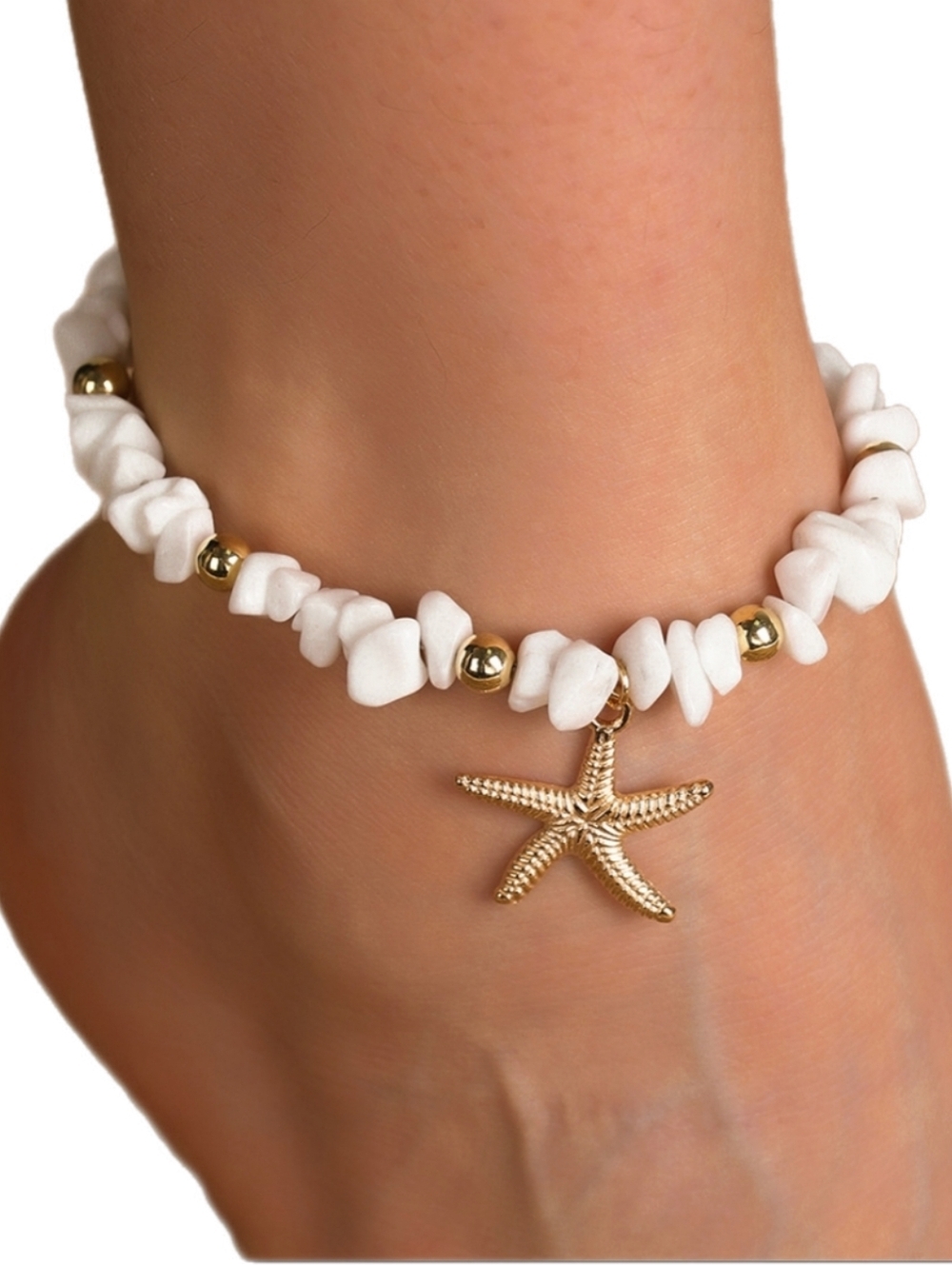 Beach Starfish Ankle Bracelet Boho Anklet - Picture 1 of 3